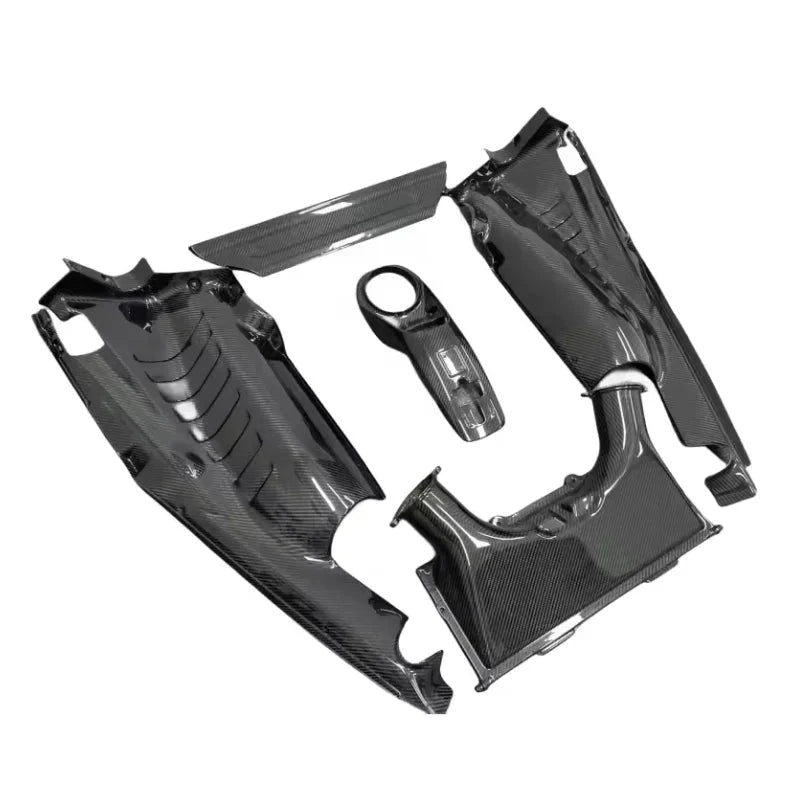 Dry Carbon Fiber Engine Bay Cover Set - Ferrari 488 GTB spider