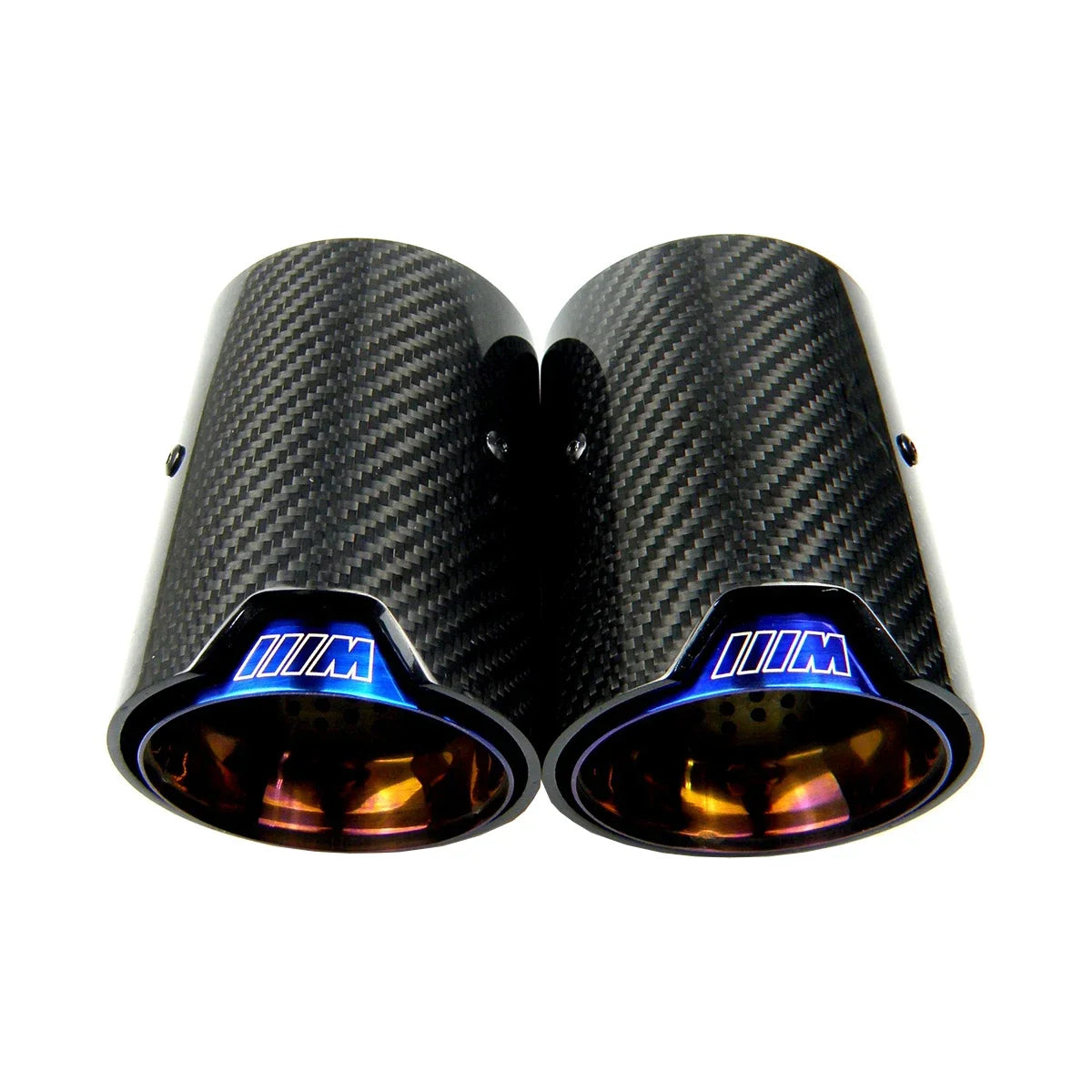 MP Style Carbon Fiber Exhaust Tips - BMW M5 F10/F90