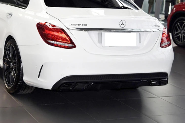 Square Mouth AMG Exhaust Pipe Tip -  Mercedes C-Class W205