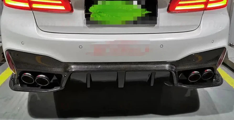 3D Style Carbon Fiber Rear Diffuser for BMW F90 M5