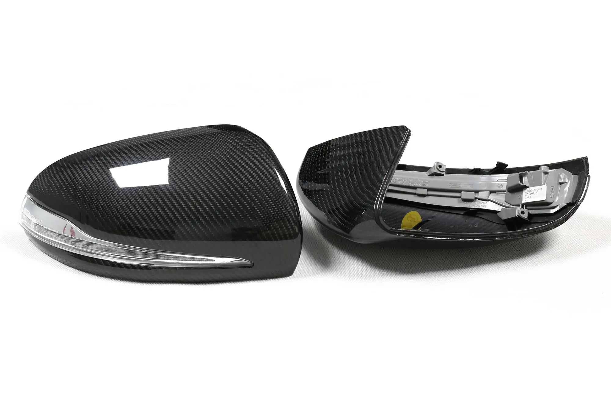 Carbon Fiber Wing Mirror Caps (Replacement) - Mercedes Benz W205 W213 W238 W222 W253 GLC W257 GLC AMG GT50 GT63