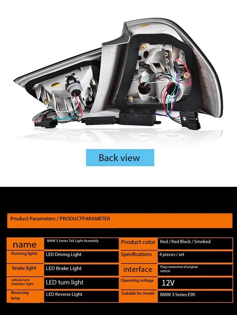 LCI Style Rear Taillights - BMW E90 M3 & 3 Series