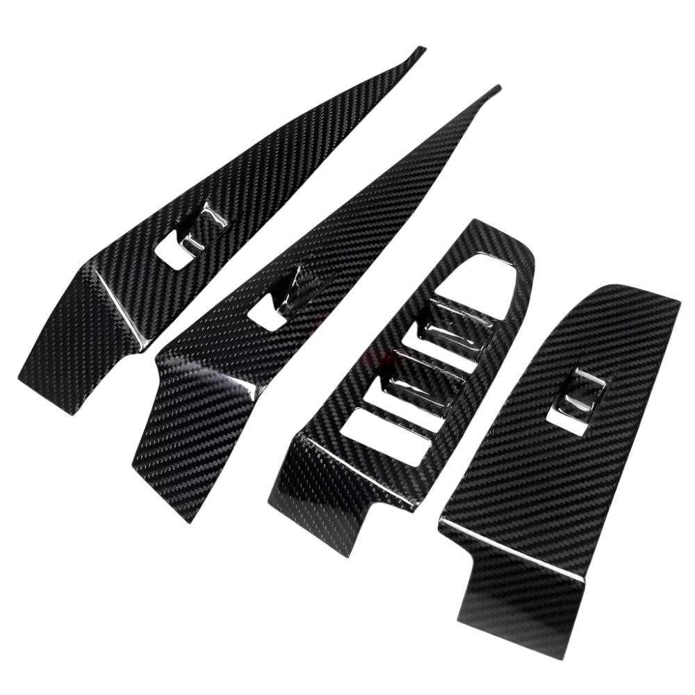 Carbon Fiber Window Lift Switch Cover Trim - BMW 5 Series i5 M60 G60 530 G68