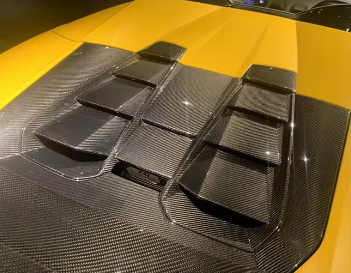 Carbon Fiber Engine Hood - 2019-2023 Lamborghini Huracan EVO Spyder