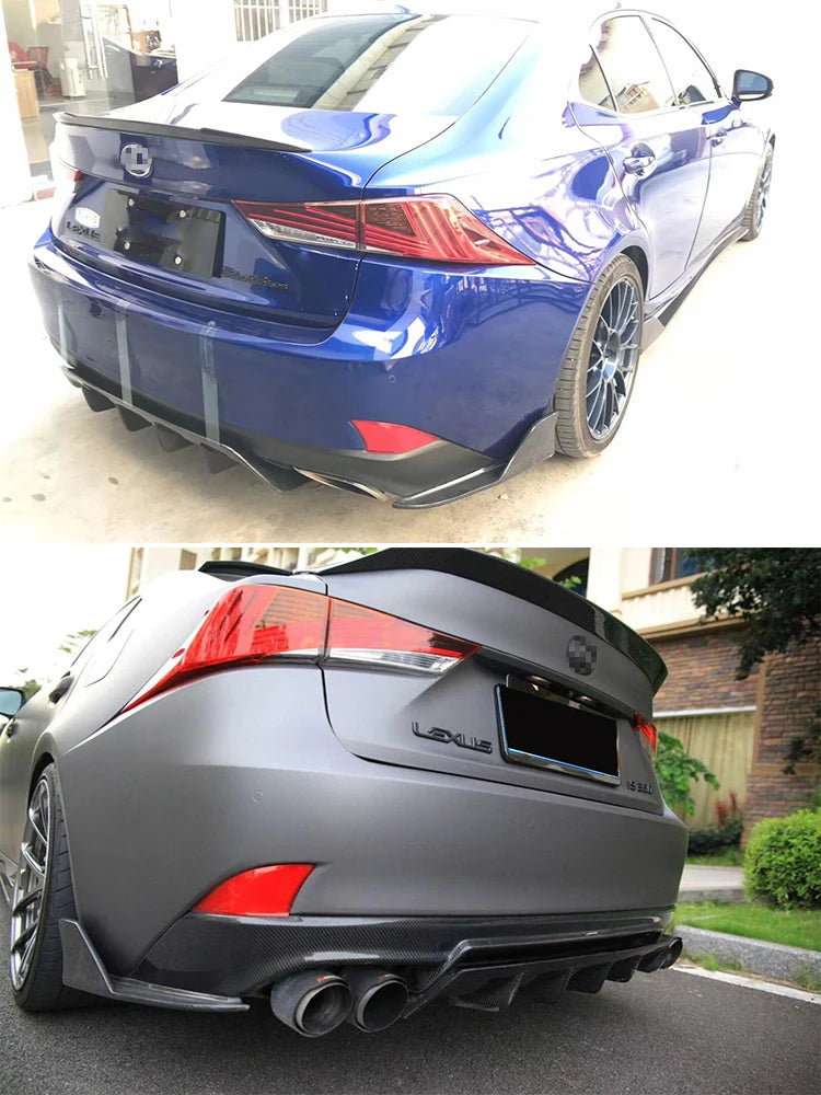 Carbon Fiber Rear Bumper Diffuser Lip Extension - Lexus IS250/IS300/ & IS350