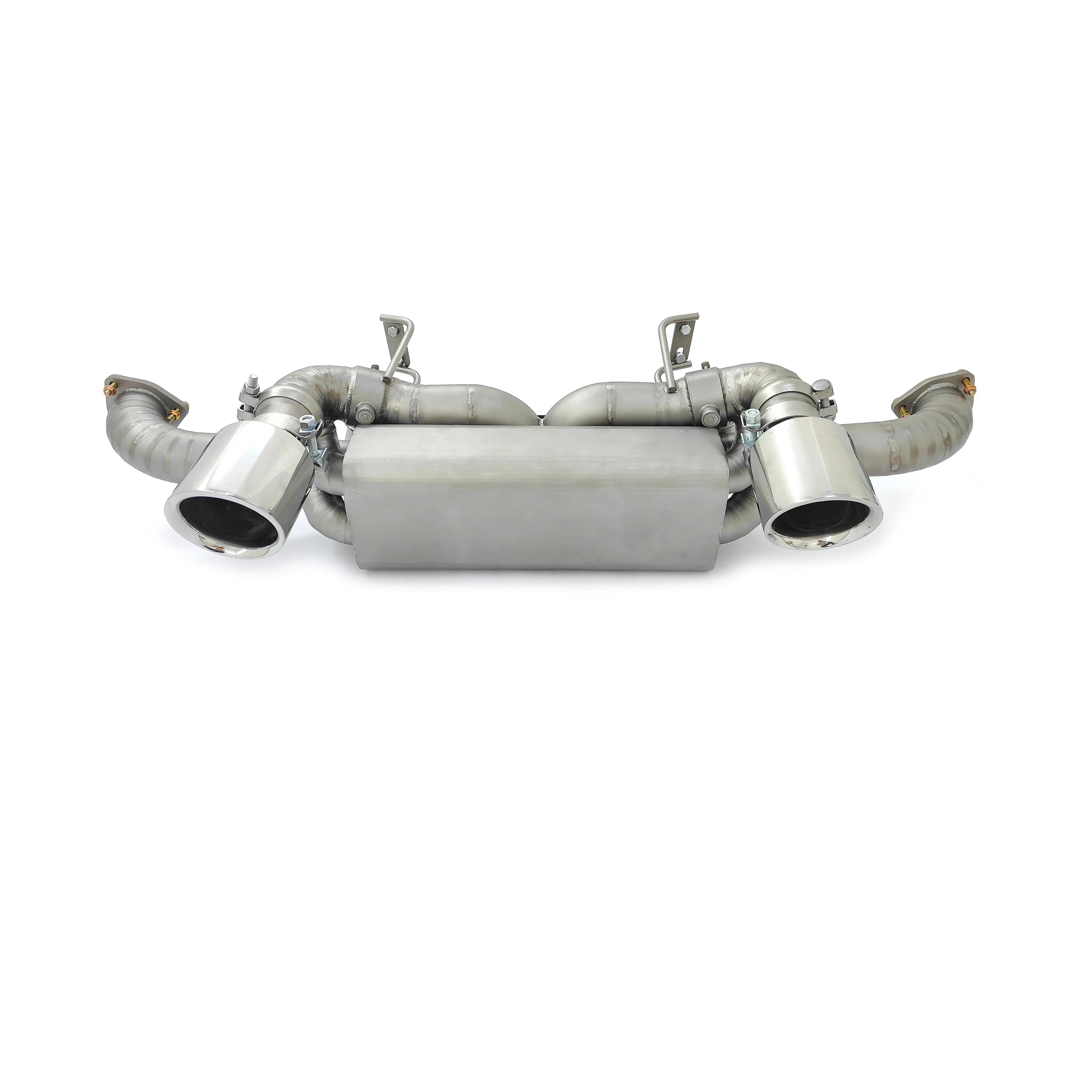 Titanium Valved Muffler Axle Back Exhaust System  - Porsche Cayman 718 GT4 RS 4.0L