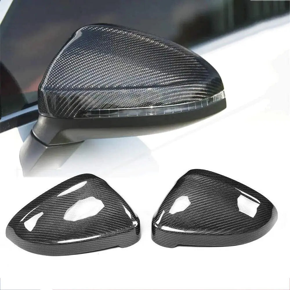 OEM Style Carbon Fiber Mirror Caps Replacement -Audi RS5 / S5 / A4 / S4 / & A5