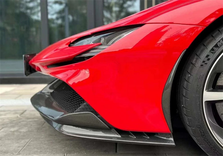 OEM Style Carbon Fiber Front Lip Set - Ferrari SF90