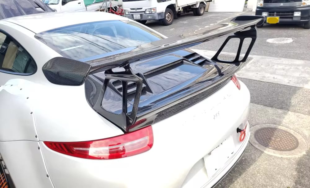 GT3RS Style Carbon Fiber Rear Wing W/ Trunk - 911 Carrera 991.1 991.2 2010-2018