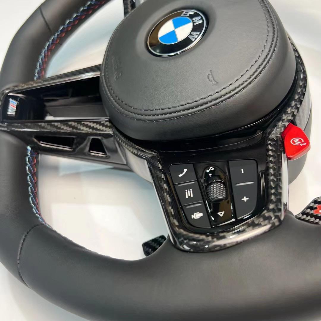 2025 LCI Steering Wheel w/ Carbon Fiber Trim - BMW G Chassis