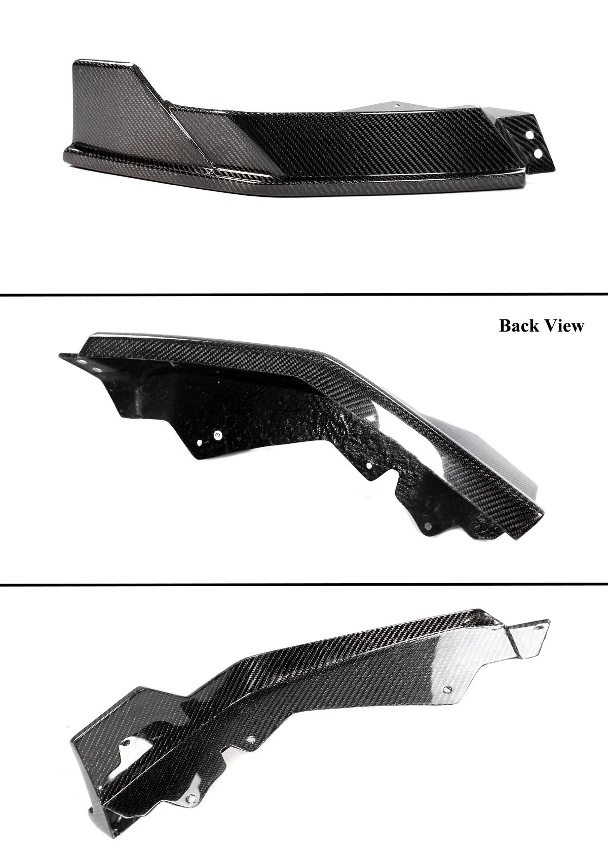 RS Style Carbon Fiber Front Lip (3pc) - Subaru BRZ