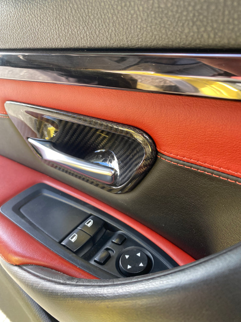 Carbon Fiber Interior Door Bowl Trim Set - BMW F Chassis