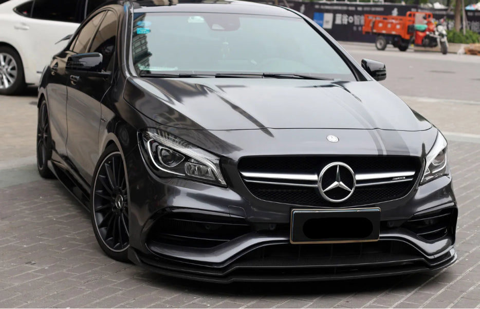 Paktechz Carbon Fiber Front Splitter Lip - Mercedes Benz W117 C117 CLA220 CLA250 CLA260 CLA45