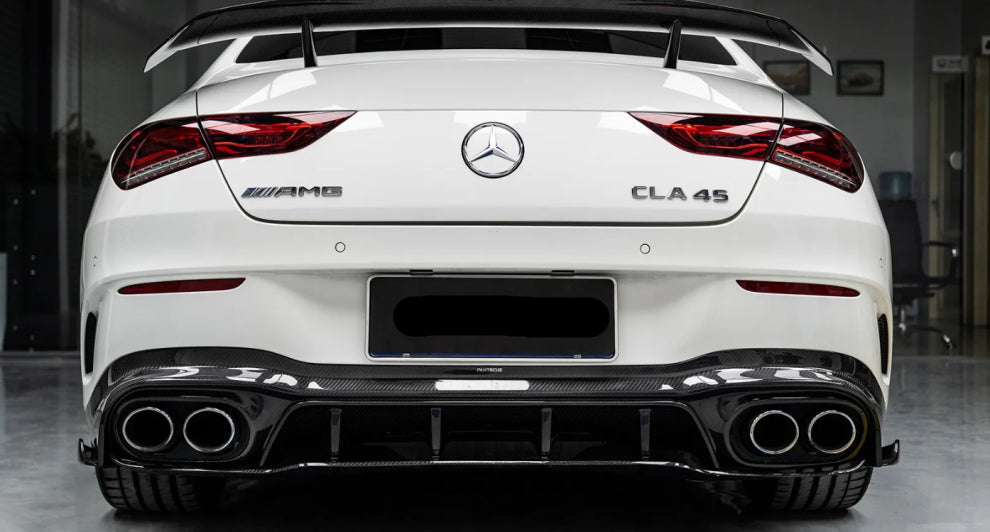 Paktechz Prepreg Dry Carbon Fiber Rear Diffuser -  Mercedes Benz W118 C118 CLA Class AMG CLA35 CLA45S