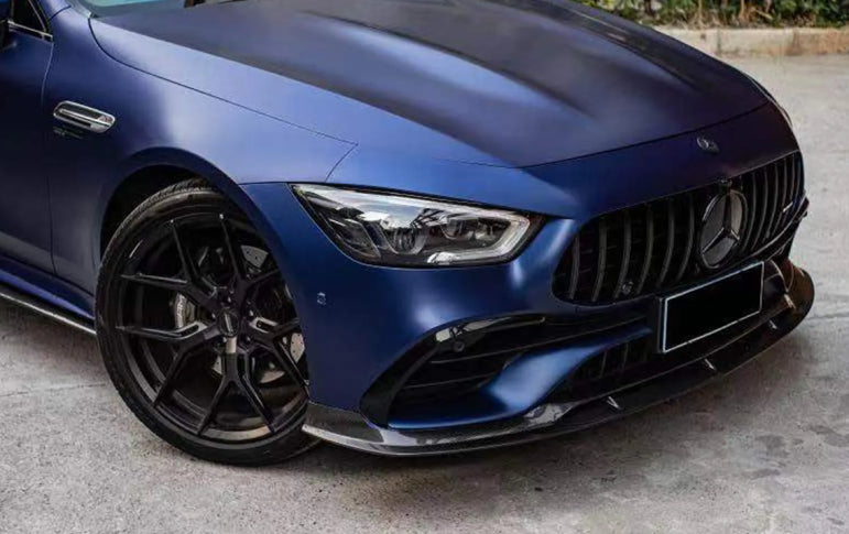 Prepreg Carbon Fiber Front Bumper Lip Splitter V2 - Mercedes Benz AMG GT43 GT50 GT53