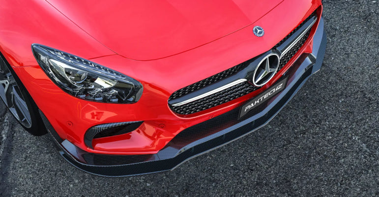 Carbon Fiber Paktechz Front Lip V1 - Mercedes AMG GT/GTS