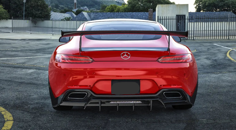 Paktechz Carbon Fiber Rear Bumper Diffuser - Mercedes Benz AMG GT GTS C190