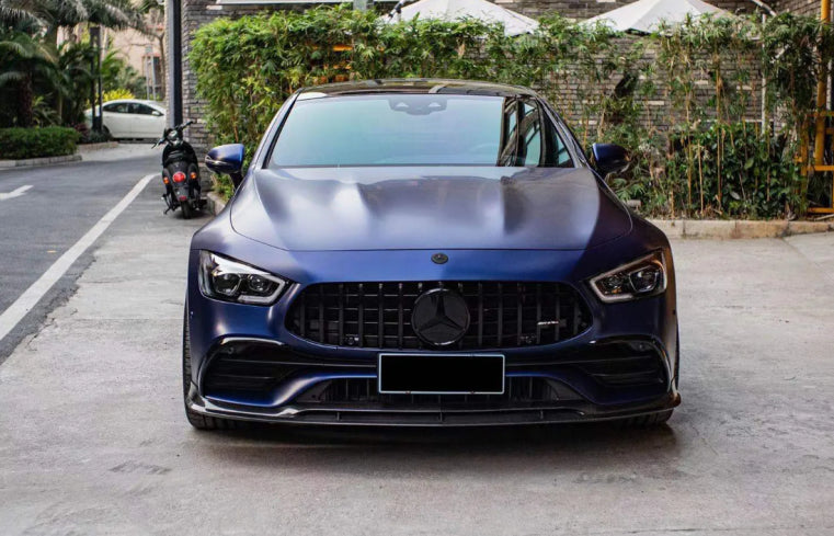 Prepreg Carbon Fiber Front Bumper Lip Splitter V2 - Mercedes Benz AMG GT43 GT50 GT53