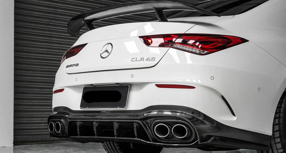 Paktechz Prepreg Dry Carbon Fiber Rear Wing - Mercedes Benz CLA Class CLA35 CLA45S W118 C118