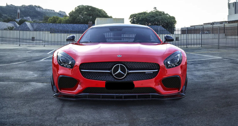 Carbon Fiber Front Bumper Canard - Mercedes Benz AMG GT GTS C190 2014 - 2017