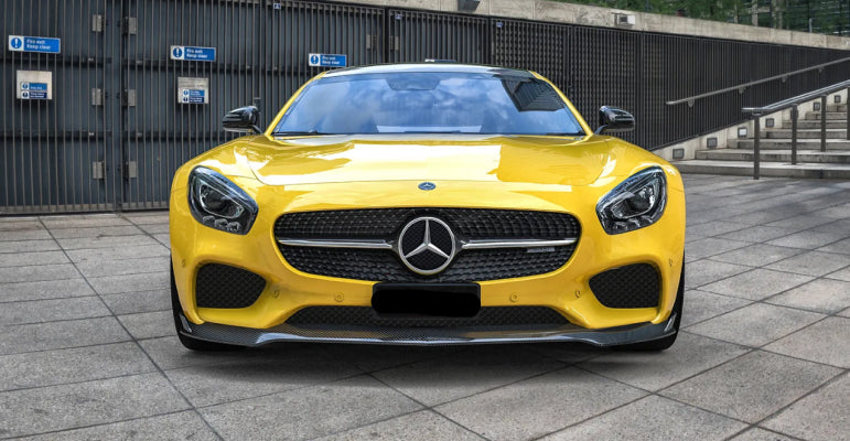 Paktechz Carbon Fiber Front Lip Spoiler Splitter - Mercedes Benz AMG GT GTS C190 Ver2