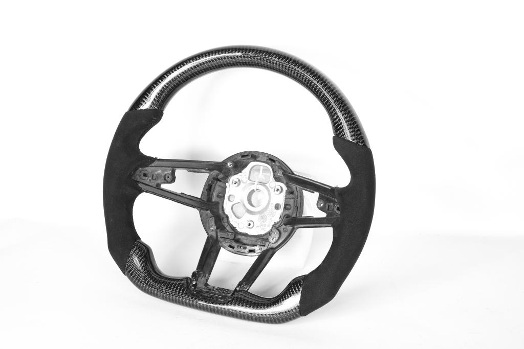 Audi Carbon Fiber w/ Half Alcantara Steering Wheel - Audi R8