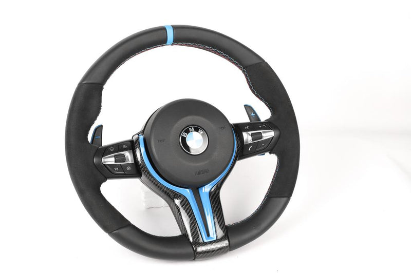 M Performance Carbon Fiber Steering Wheel w/ Red Trim- BMW F Chassis