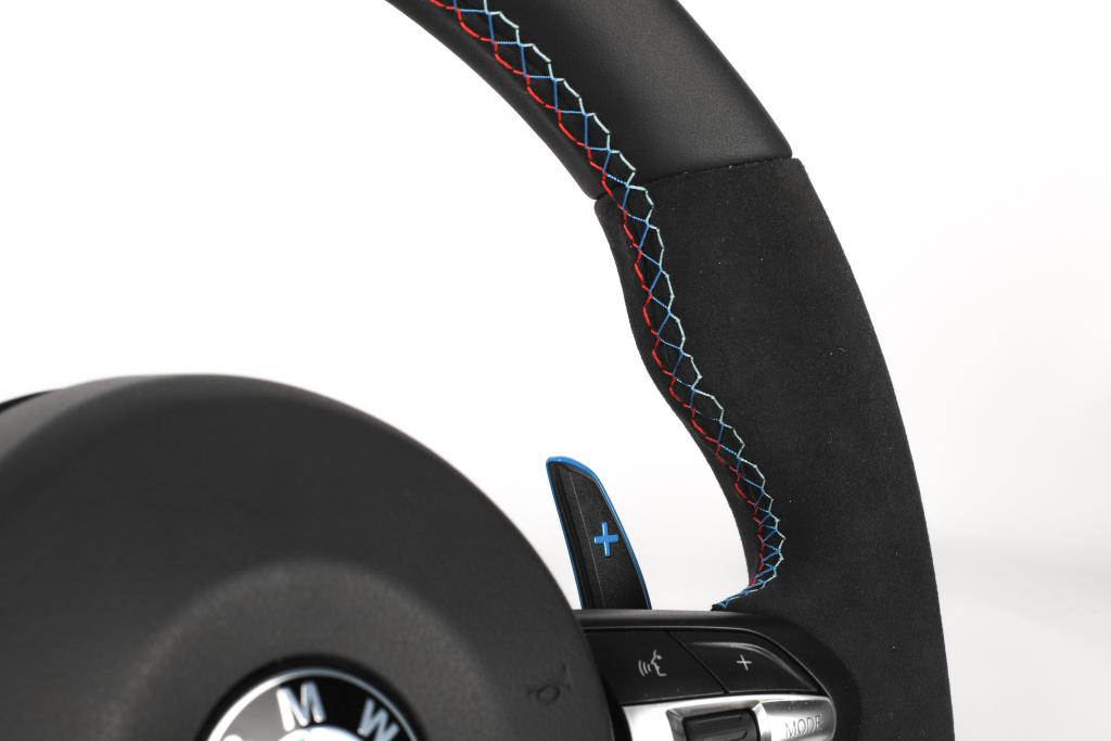 M Performance Carbon Fiber Steering Wheel w/ Blue trim- BMW F Chassis