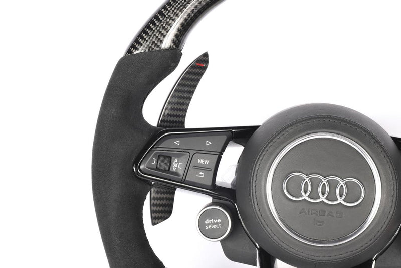 Audi Carbon Fiber w/ Half Alcantara Steering Wheel - Audi R8