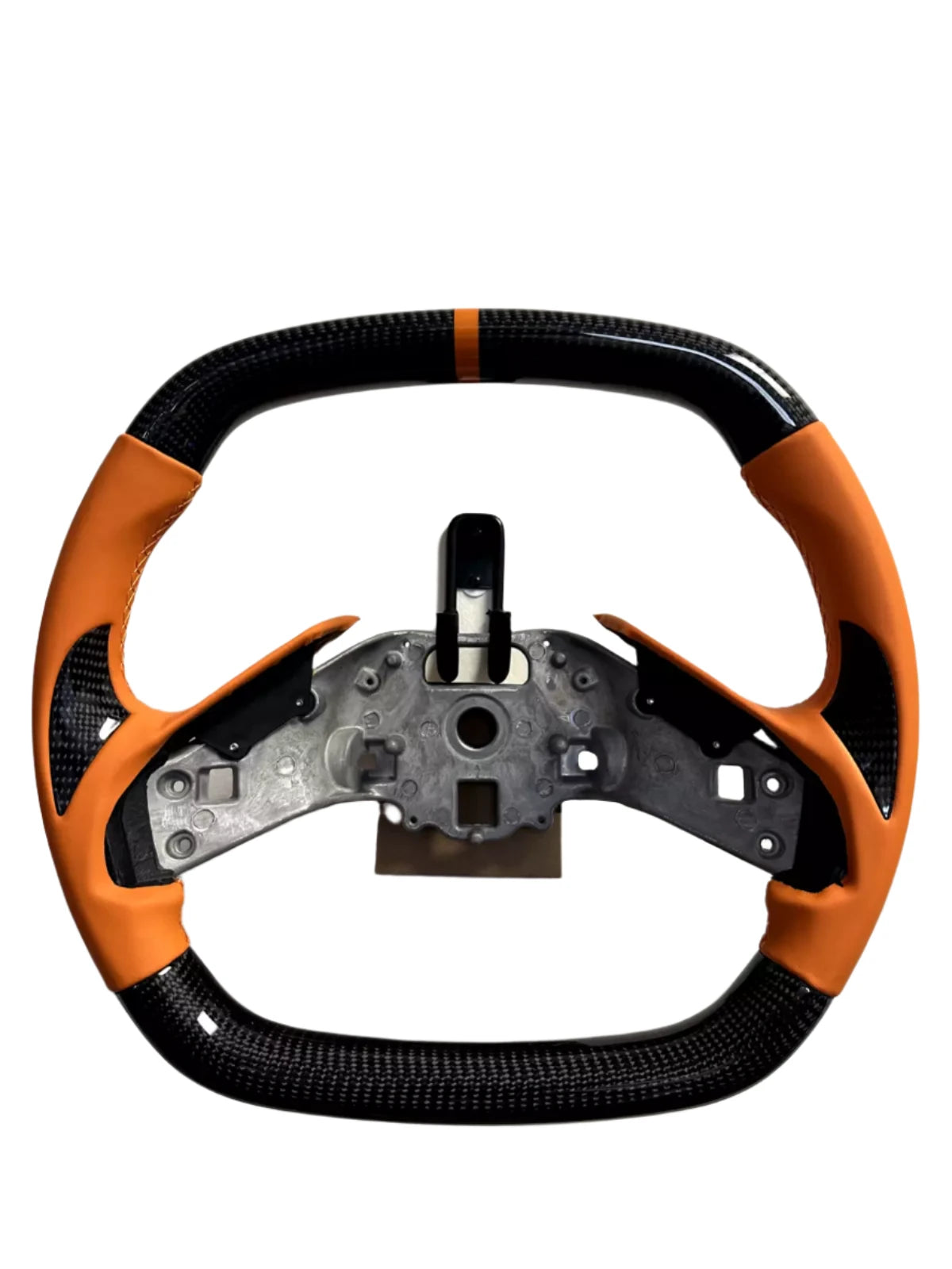 Carbon Fiber Steering Wheel W/ Orange Grip - Corvette C8