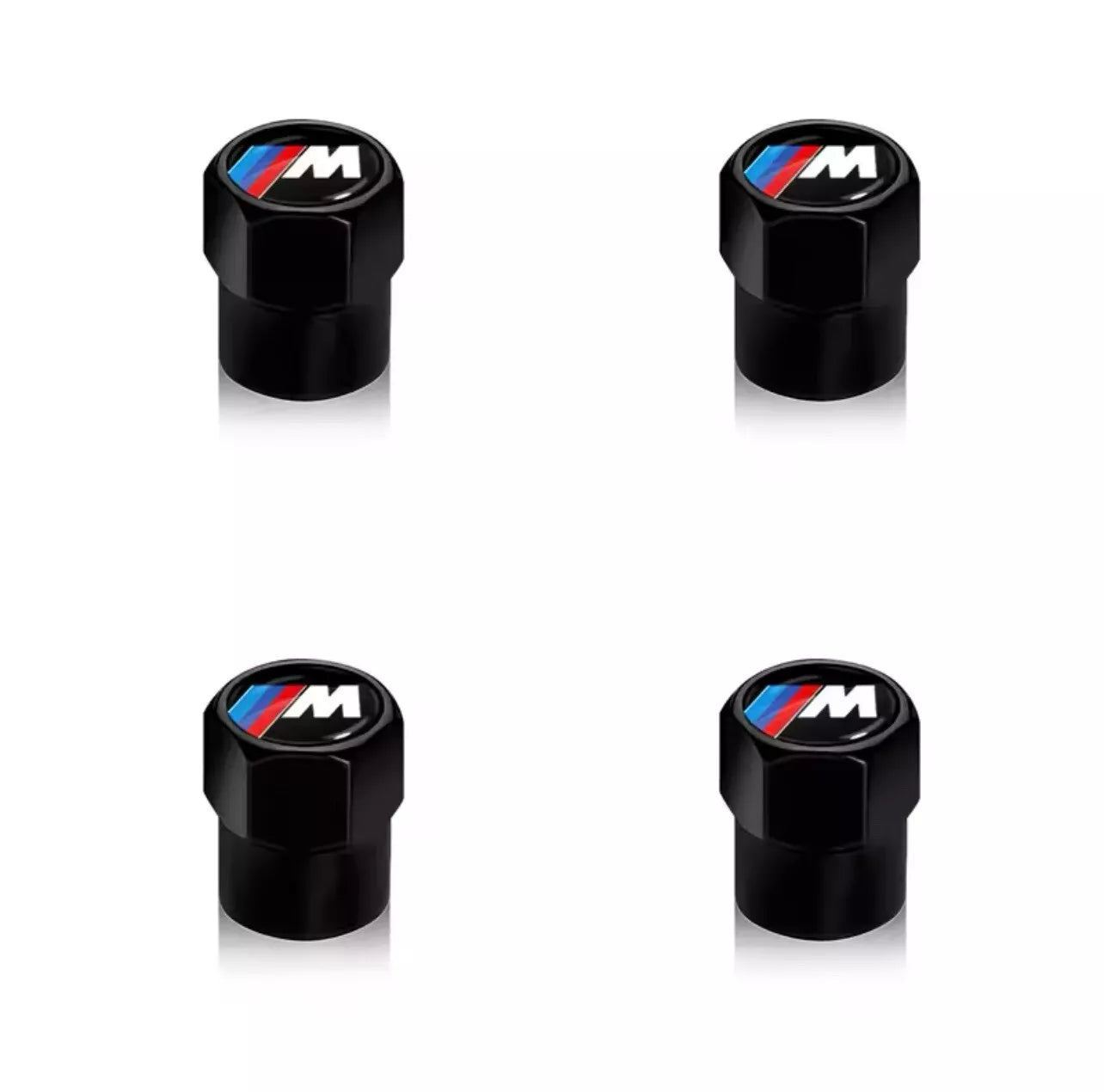 V2 BMW M Sport Wheel Tire Air Valve Caps Stem