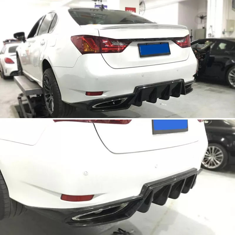 Carbon Fiber Rear Diffuser for Lexus GS350 F-Sport