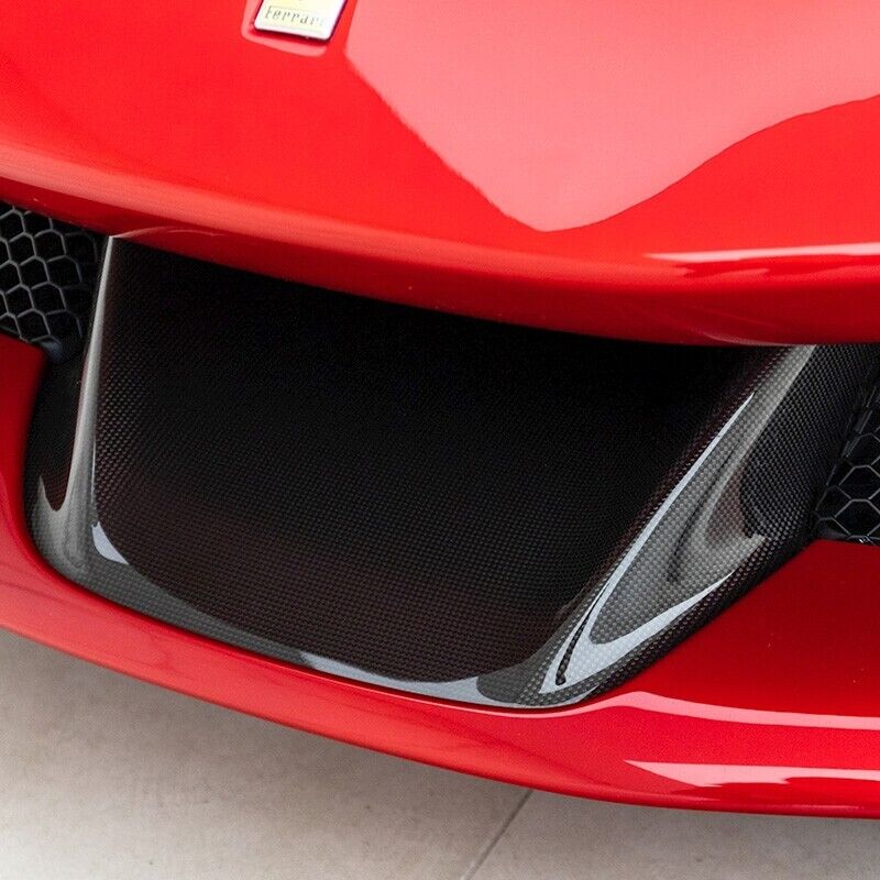 Carbon Fiber Lower Front Bumper Center Trim - Ferrari SF90