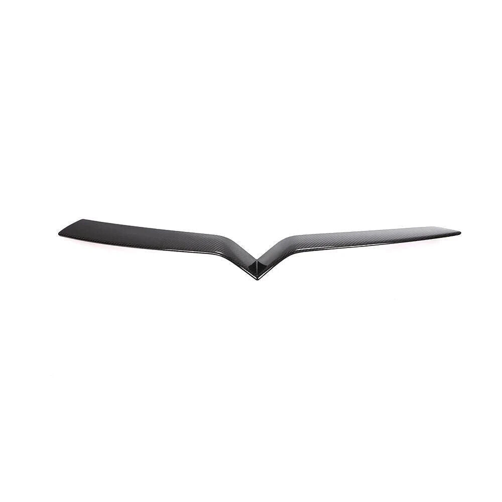 Carbon Fiber Front Center Grille Cover Trim - Tesla Model X