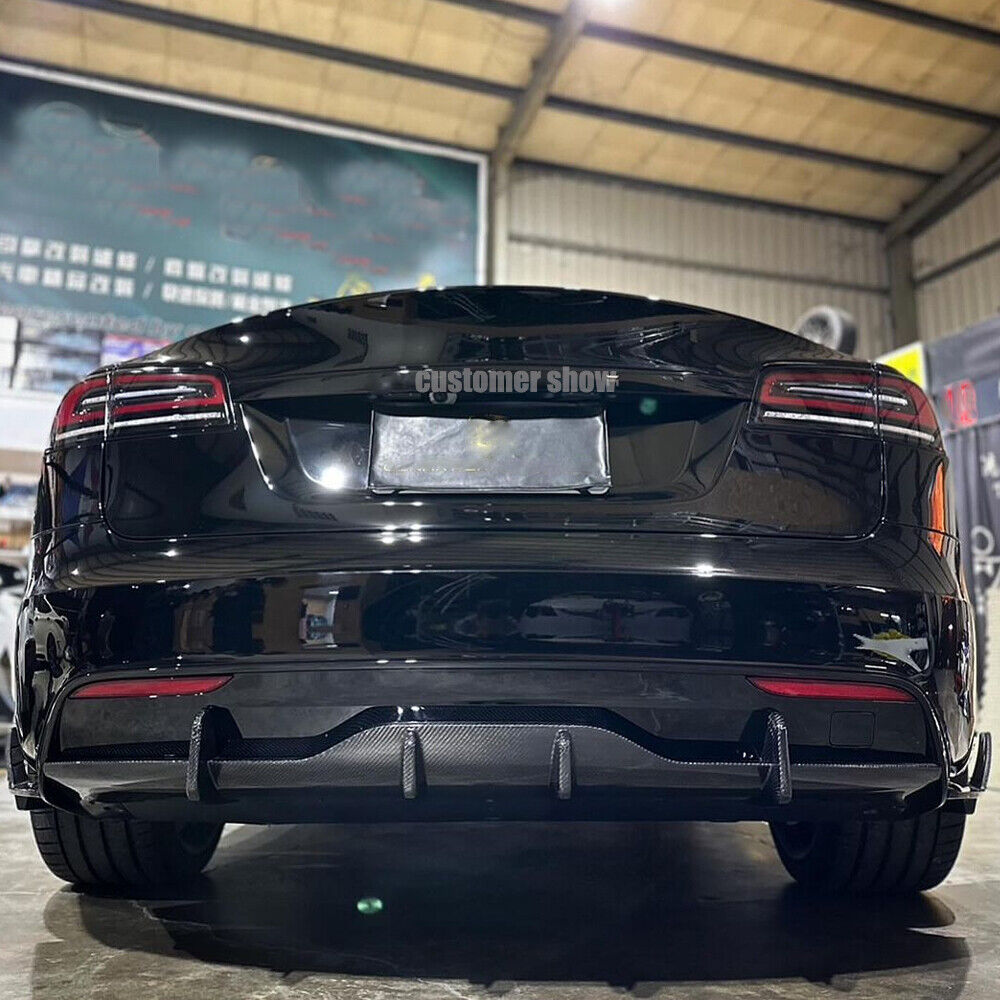 Carbon Fiber Rear Bumper Diffuser - Tesla Model S