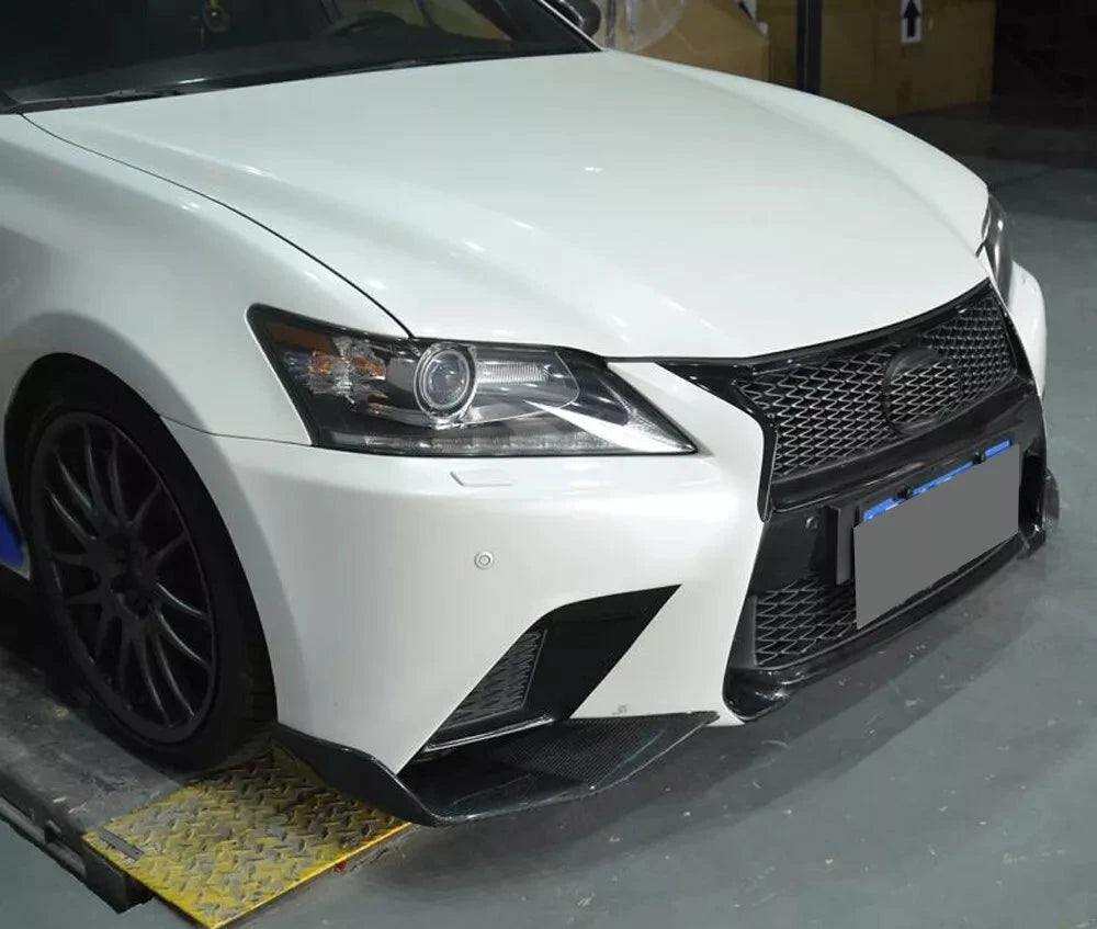 Carbon Fiber Front Splitters - Lexus GS350 F-Sport