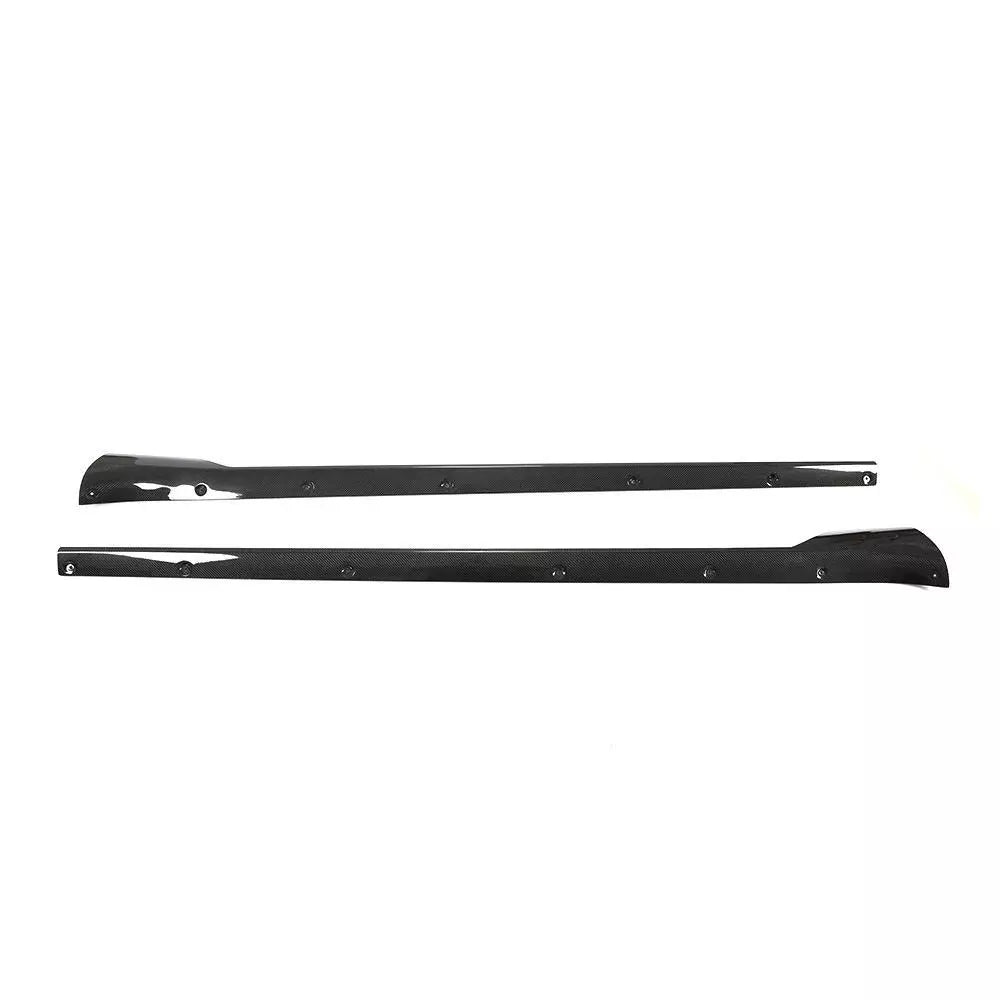 Carbon Fiber Side Skirt Extension Lip V1 - Tesla Model S Sedan 2021+