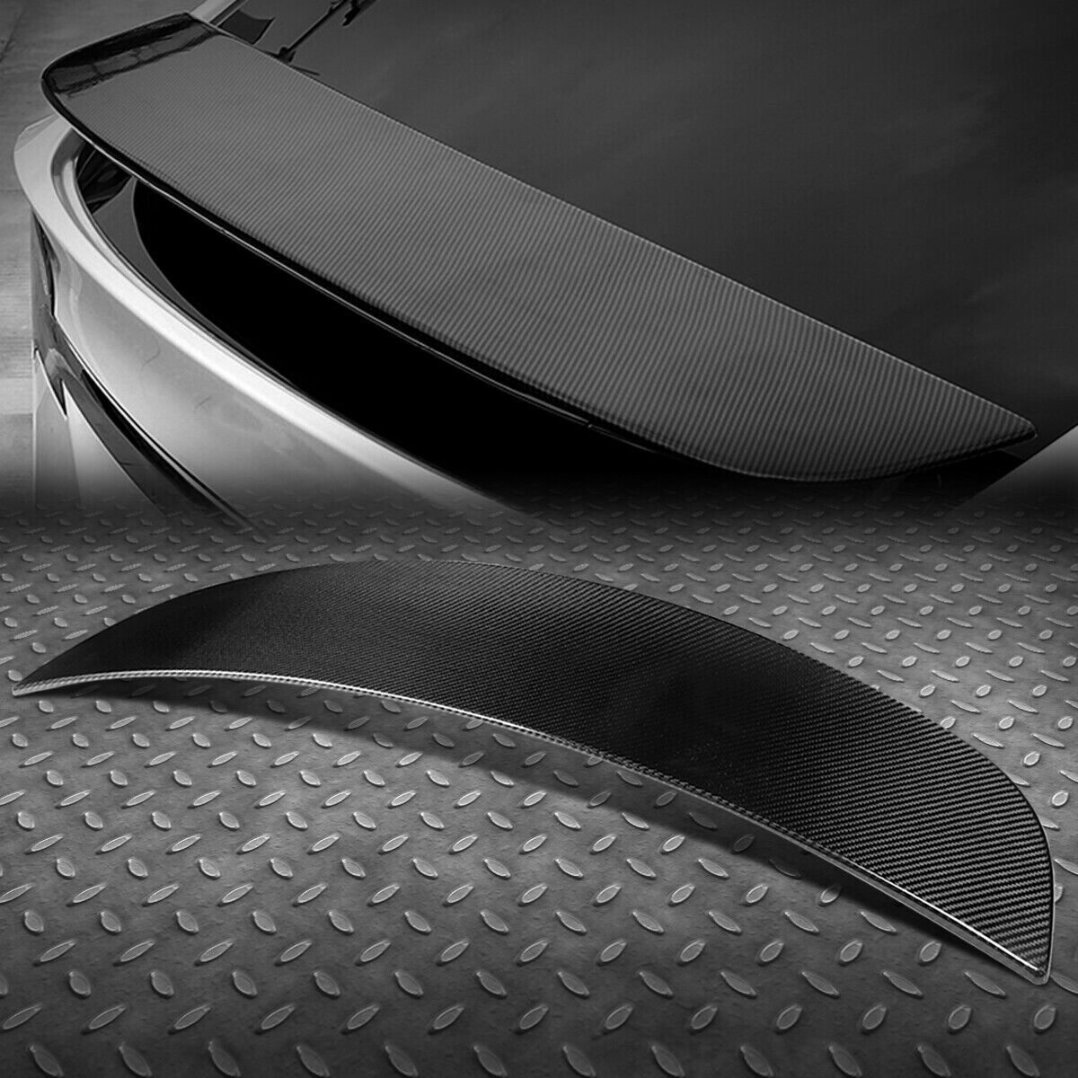 CARBON FIBER OE-STYLE REAR TRUNK LID SPOILER WING - Tesla Model X