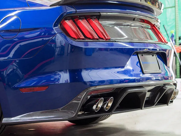 Carbon Fiber Rear Bumper Diffuser - Ford Mustang  GT Coupe