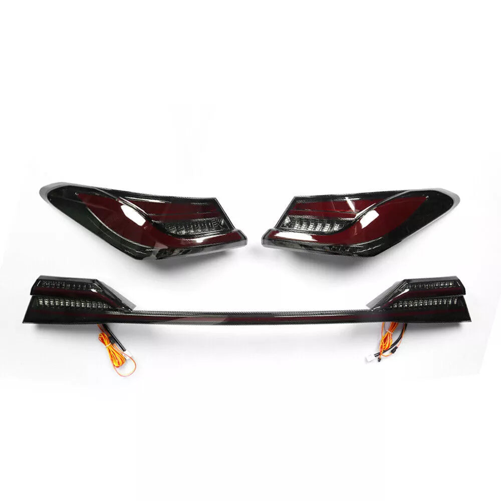 Smoked LED Tail Lights w/ Trunk Lid Light - 2018-2024 Toyota Camry