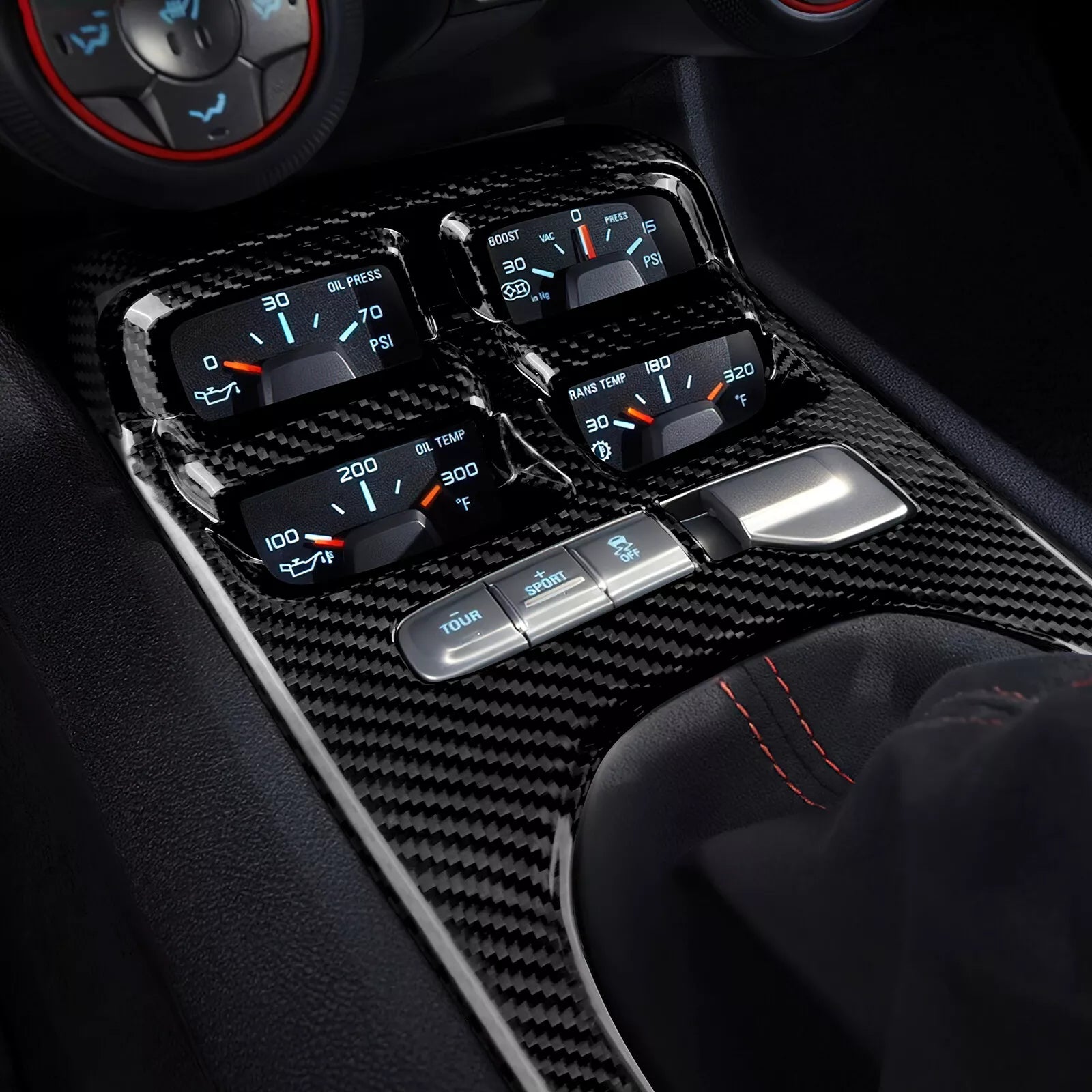 Carbon Fiber Manual Gear Shift Console - Camaro 2010-2015