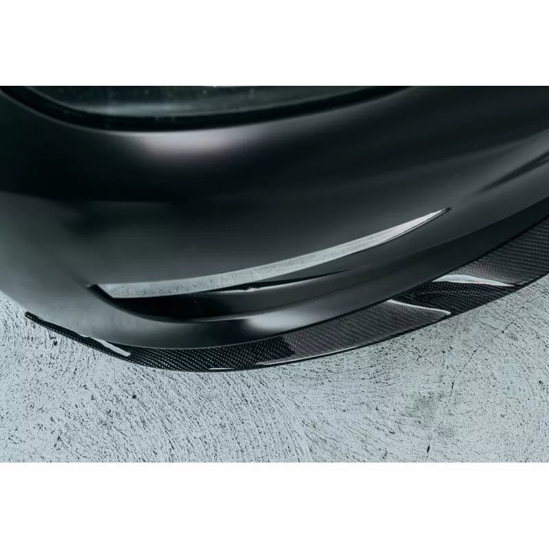 Carbon Fiber R Style Front Lip - Tesla model 3