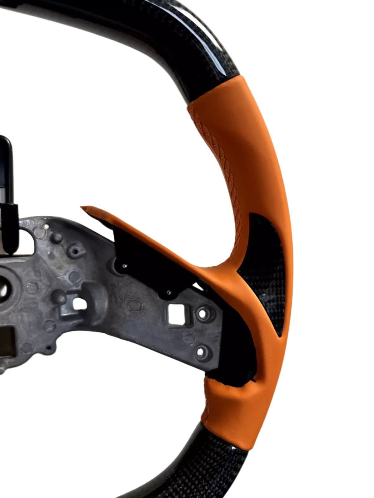 Carbon Fiber Steering Wheel W/ Orange Grip - Corvette C8