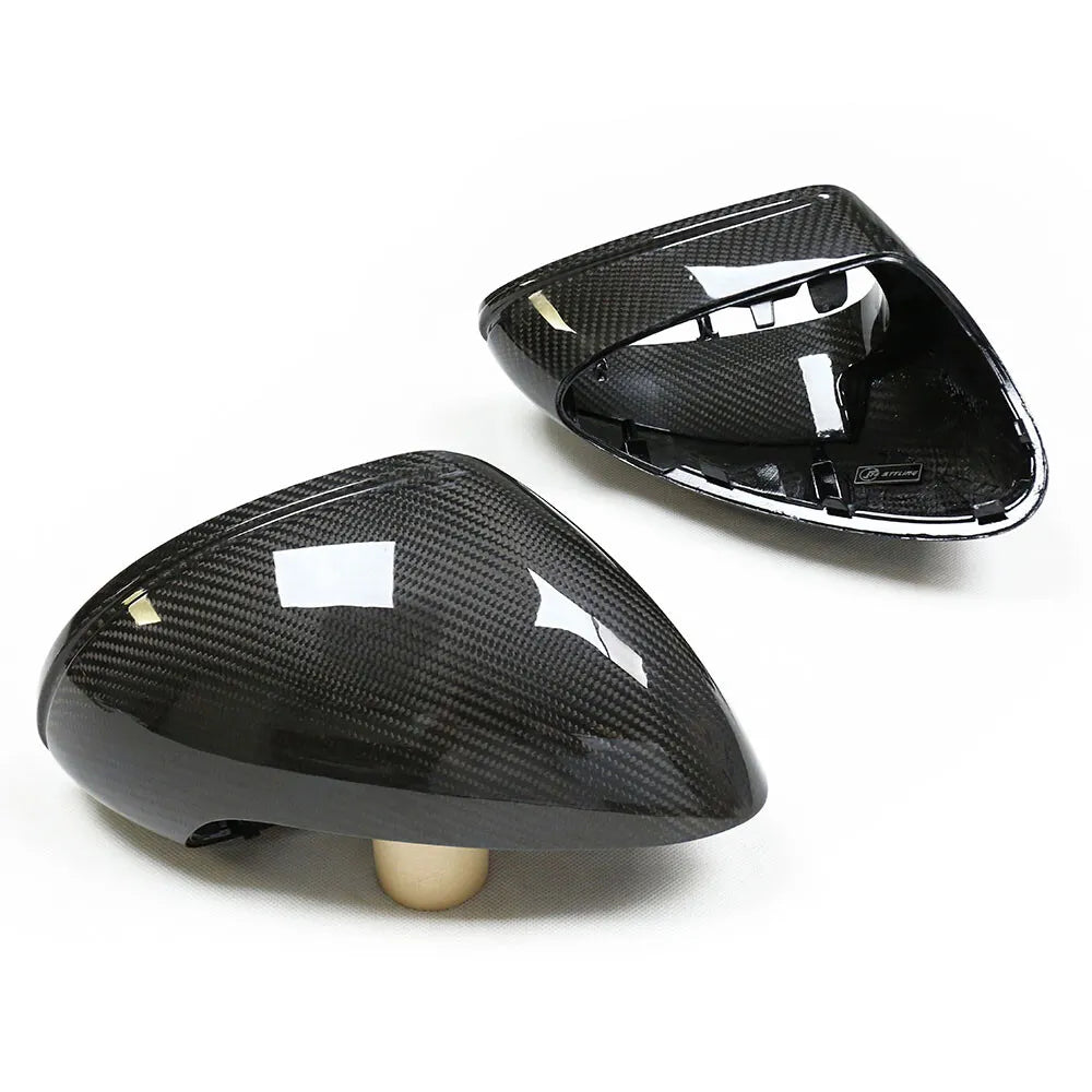 Dry Carbon Fiber Mirror Cap Set Replacement - Porsche 981 Boxster GTS 991 911