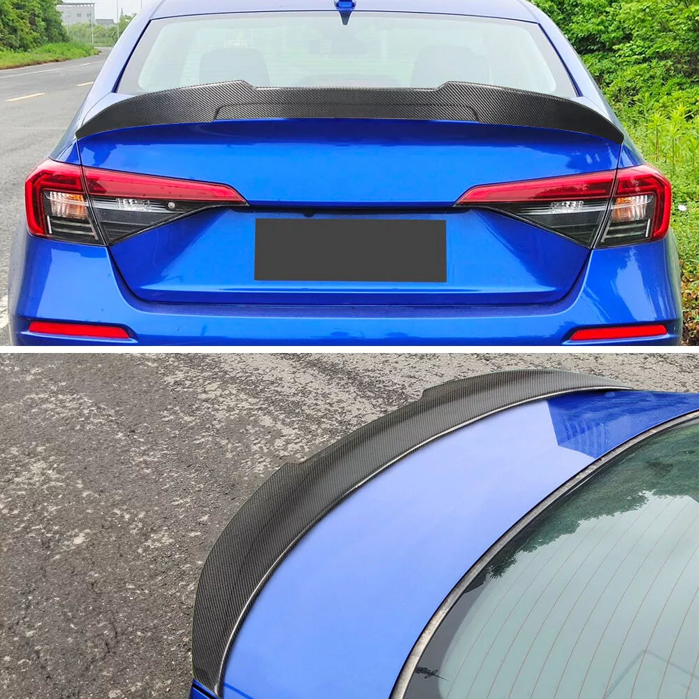 PSM Style Carbon Fiber Rear Trunk Spoiler - Honda Civic 11th Gen