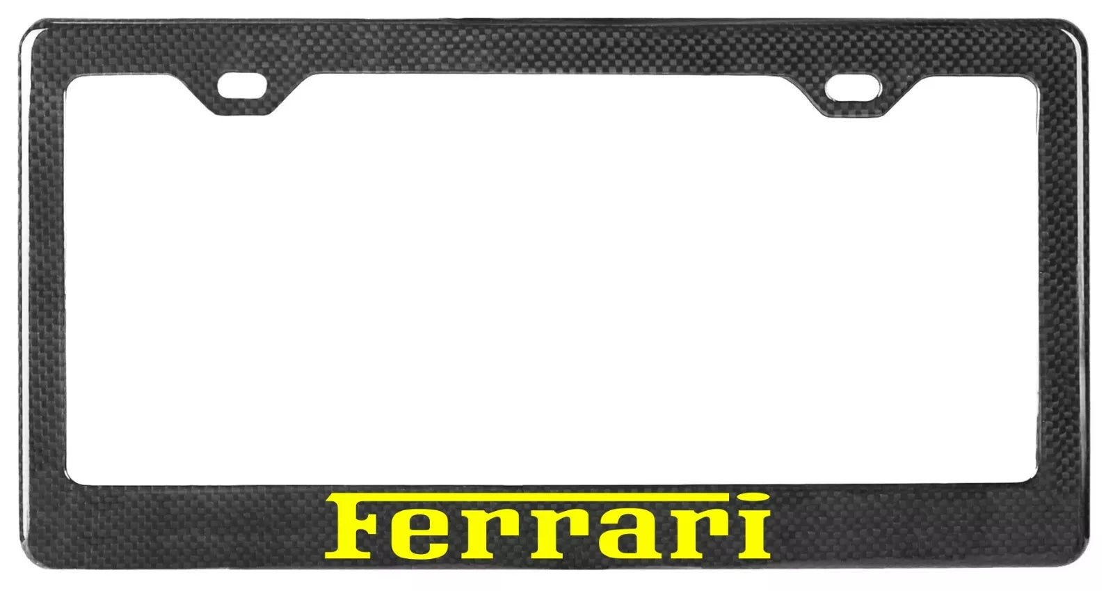 Carbon Fiber License Plate Frame - Ferrari