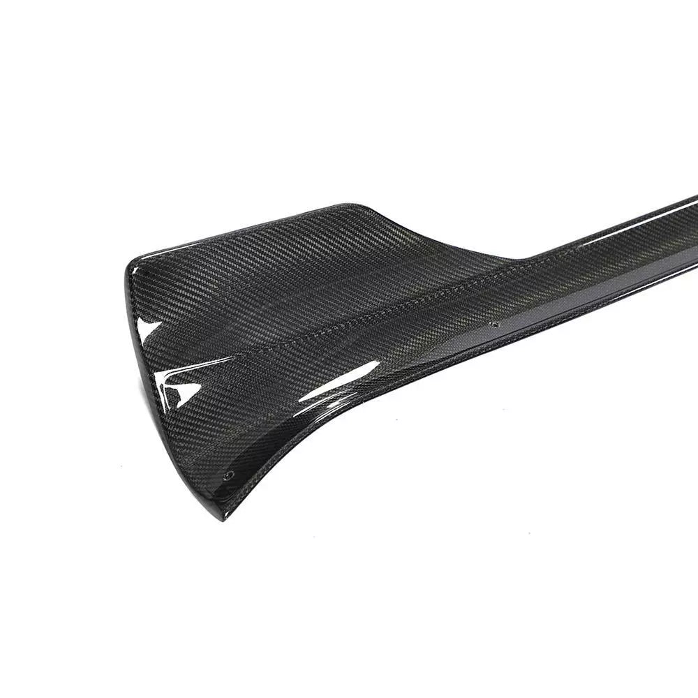 Carbon Fiber Side Skirt Extension Lip V1 - Tesla Model S Sedan 2021+