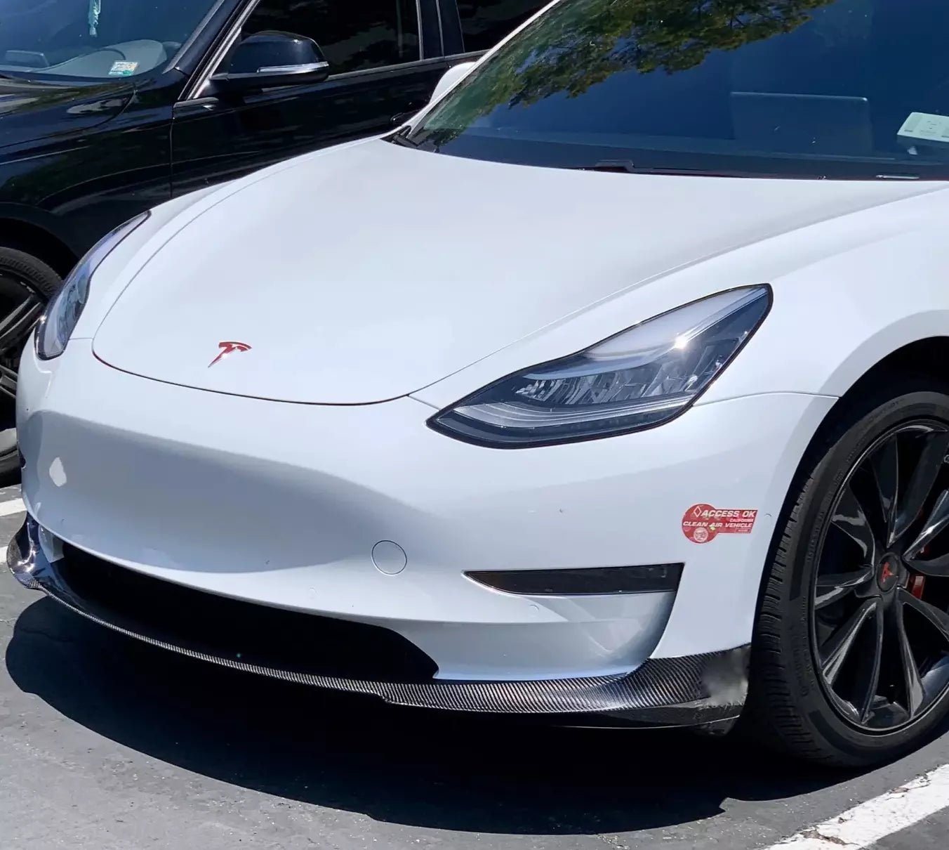 Carbon Fiber Front Lip Splitter - Tesla Model 3