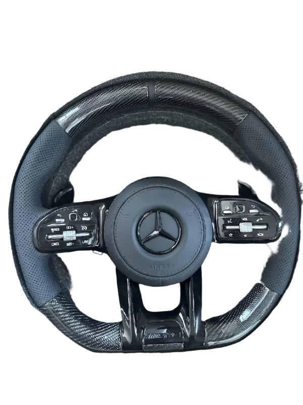 Carbon Fiber Steering Wheel For Mercedes-Benz AMG CL63 S63 G63 E63 C63 GT