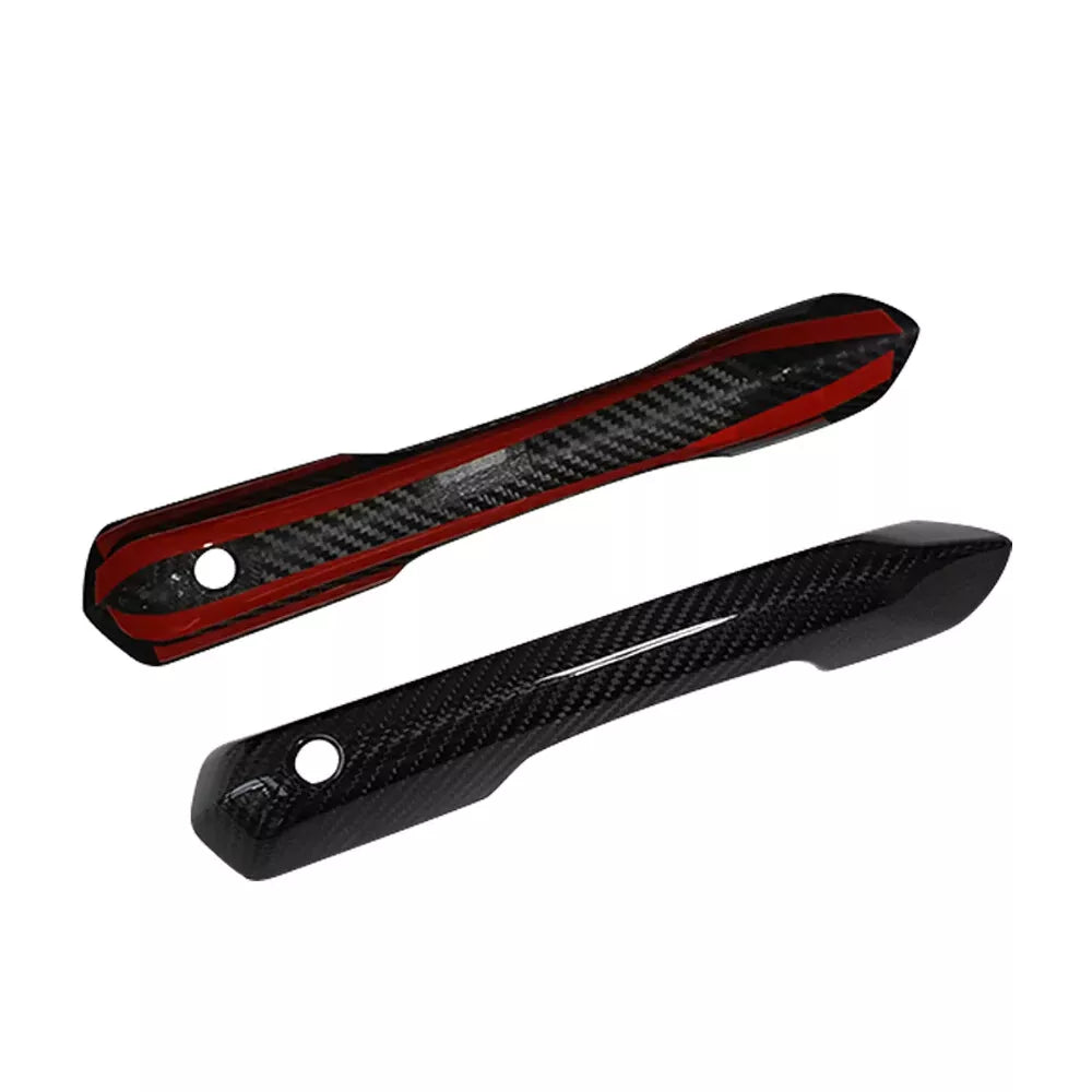 Dry Carbon Fiber Outside Door Handle Cover Trim - Ford Mustang 2024